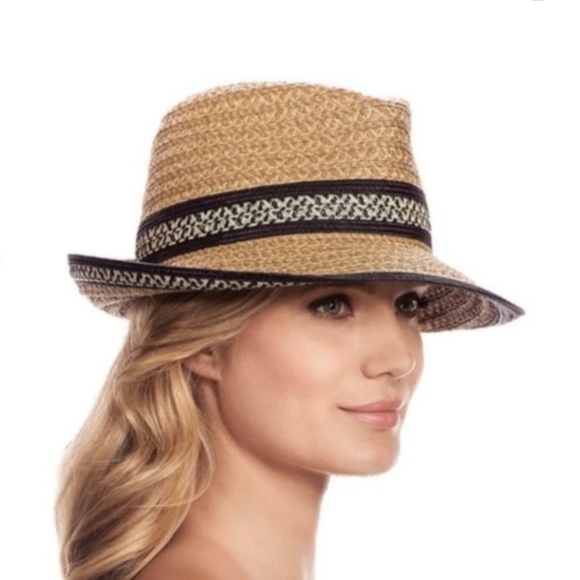 Eric Javits Squishee Straw Fedora - Picture 2 of 16
